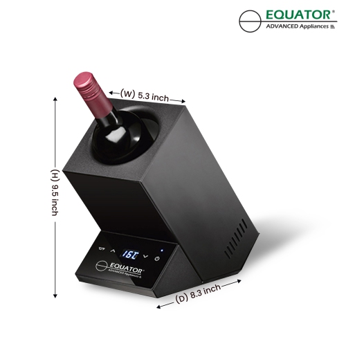 Equator Single Bottle Chiller Wine-Champagne-Water 110V AC/12V DC
