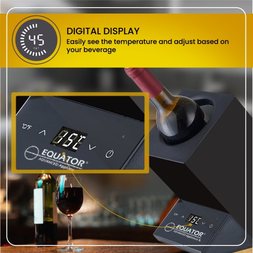 Equator Single Bottle Chiller Wine-Champagne-Water 110V AC/12V DC