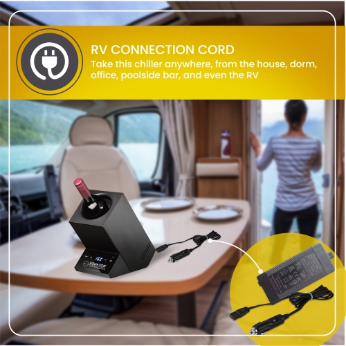 Equator Single Bottle Chiller Wine-Champagne-Water 110V AC/12V DC