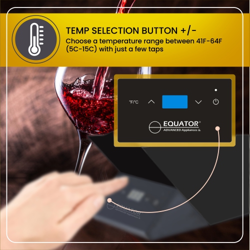 Equator Single Bottle Chiller Wine-Champagne-Water 110V AC/12V DC