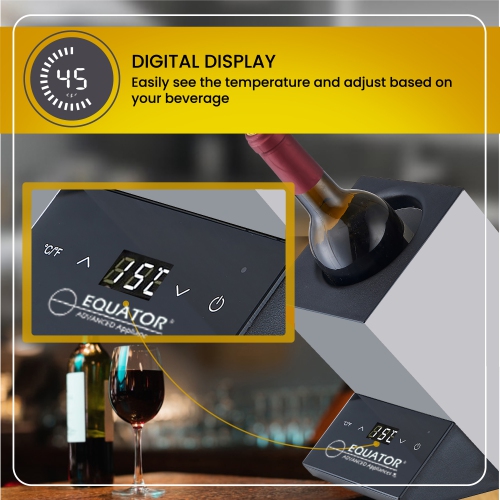 Equator Single Bottle Chiller Wine-Champagne-Water 110V AC/12V DC