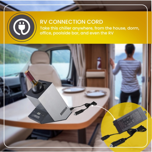 Equator Single Bottle Chiller Wine-Champagne-Water 110V AC/12V DC