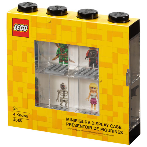 Boîte de présentation pour 8 figurines LEGO - Noir