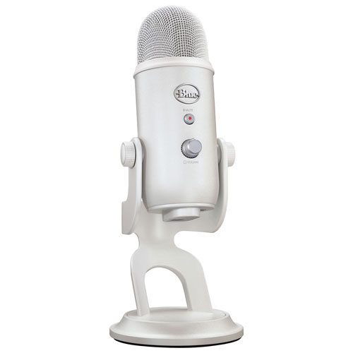 Logitech Aurora Collection Blue Yeti USB Condenser Gaming Microphone with  Streamlabs Themes - White Mist