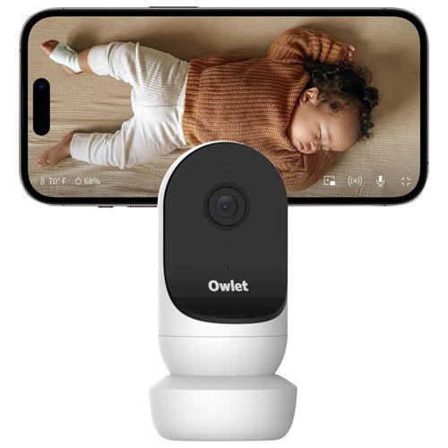 Owlet Cam 2 Smart Video Baby Monitor with Room Temperature Sensor (BC06NNBBJ) - White