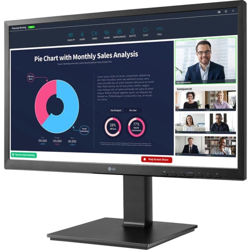 LG 24" FHD IPS 75Hz HDMI USB Black Monitor