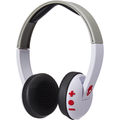Dolaer Skullcandy Uproar Wireless On-Ear Headphones, White/Gray/Red (S5URHW-457)