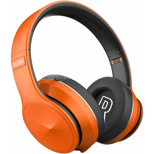 Dolaer Noise Cancelling Over Ear Headphones EL-B4 Bluetooth Wireless/Wired Headphones with Microphone, Deep Bass Foldable Comfortable Headphone for Online Class, School, Home Offic