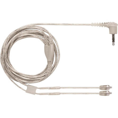 Dolaer EA46CLS 46-Inch Clear Detachable Earphone Cable with Silver MMCX Connection for SE846 Earphones