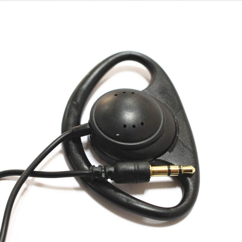 Dolaer Single Side Earphone D-Shape Listen Only Earpiece Headset for Two Way Radios Walkie-Talkie Radio Earphone