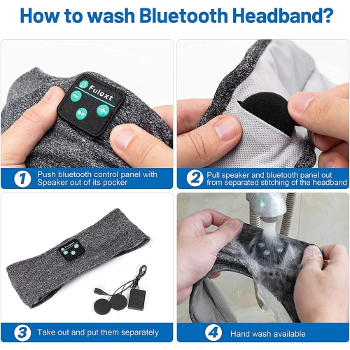 Dolaer Sleep Headphones, Bluetooth Sports Headband Headphones with Ultra-Thin HD Stereo Speakers Perfect for Sleeping,Workout,Jogging,Yoga,Insomnia,