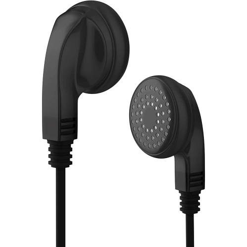 Dolaer Bulk Earphones with 3.5 mm Headphone Plug - 100 Pack - Black