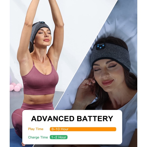 Dolaer Sleep Headphones Bluetooth Headband, Cozy Band Wireless Headphones,Sleeping Headphones with Stereo Speakers-Cool Tech Gifts for Men