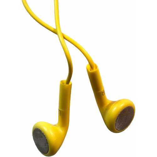 Dolaer – Écouteurs boutons jaunes 3 x 3,5 mm avec microphone