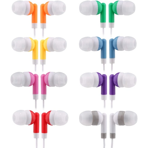 Dolaer Kids Bulk Earbud Headphones 50 Pack Multi Colored