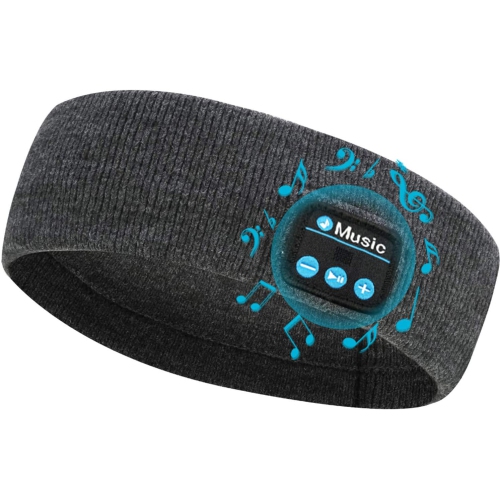 Dolaer Sleep Headphones Bluetooth Sports Headband, Wireless Music Headband Handsfree Sleep Headphones - Soft Knit Headset,100% Washable, Perfect for Workout Travel Insomnia Meditat