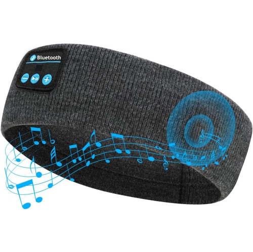 Dolaer Sleep Headphones Bluetooth Headband, Upgrage Soft Sleeping Wireless Music Sport Headbands with Built -in Speakers, Long Time Play Sleeping Headsets for Workout, Running, Yog