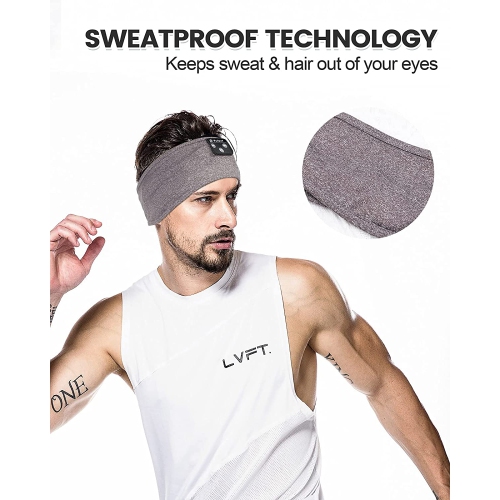 Dolaer Sleeping Headphones Bluetooth Headband, Soft Sleep Headband Headphones Long Time Play Sleep Headphones Bluetooth with Built in Speakers