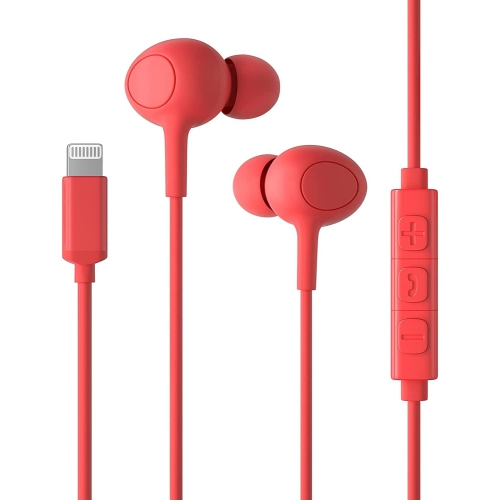 Dolaer MFi Certified Lightning Headphones with Mic and Volume Remote Earphones in Ear Wired Noise Isolation Earbuds Compatible for 6/7/8/X/11/12-6 Plus/7 Plus/8 Plus/XR/XR Max/11 P