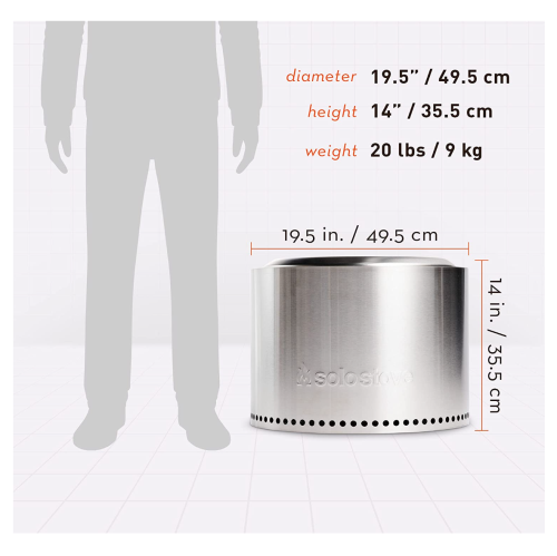 Solo Stove 19.5 in Smokeless Bonfire pit