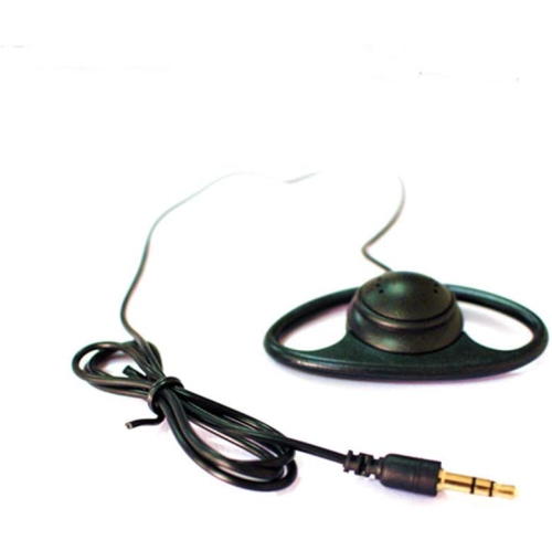 Dolaer Single Side Earphone D Shape Earpiece Headset Listen Only 3.5mm Hook Earbud simultaneous Interpretation Headphone (1 Pack)