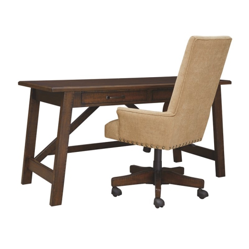 Ashley Furniture Baldridge Engineered Wood Home Office Desk in Rustic Brown