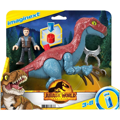 Fisher-Price Imaginext Jurassic World Dominion Therizinosaurus & Owen Figure I also love that the Owen figure that came with this is different than his other Owen figures