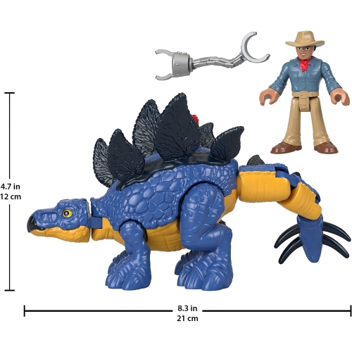 Fisher-Price Imaginext Jurassic World Dominion Stegosaurus & Dr. Alan Grant Figure