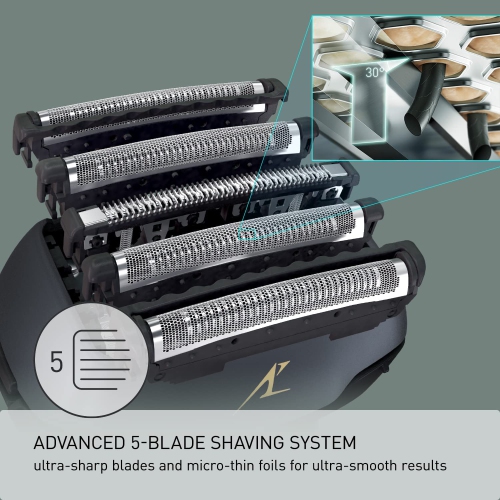 Panasonic 5-Blade Wet/Dry Shaver with Cleaning/Charging Station-Open Box