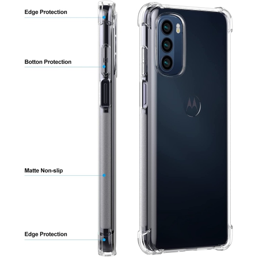 【CSmart】 Étui Coque arrière souple en gelée de silicone TPU mince pour Motorola Moto G 5G, Dégager