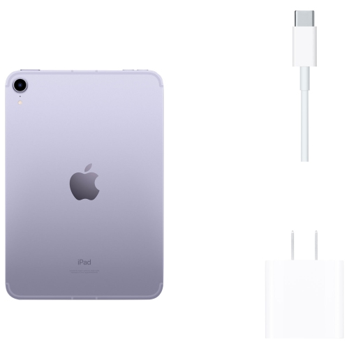 Apple iPad Mini 8.3" 64GB with Wi-Fi & Cellular (6th Generation) - Purple by APPLE - Open Box condition - Image 8