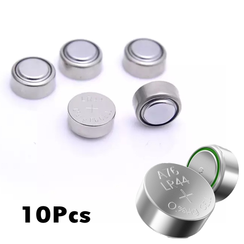 ISATR Longue durée et étanche, pile bouton alcaline haute capacité 1,5 V LR44 LR44 pour thermomètre numérique ornement aide auditive montre LED