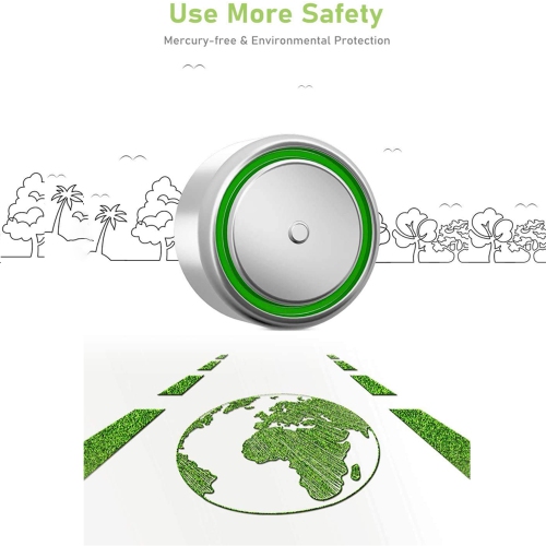 ISATR Longue durée et étanche, pile bouton alcaline haute capacité 1,5 V LR44 LR44 pour thermomètre numérique ornement aide auditive montre LED