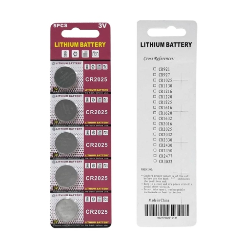 ISTAR 5Pcs CR2025 3v Button Coin Lithium Liion Batteries Promotion