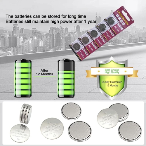 ISTAR 5Pcs CR2025 3v Button Coin Lithium Li-ion Batteries Promotion Clock Computer LED Electronic