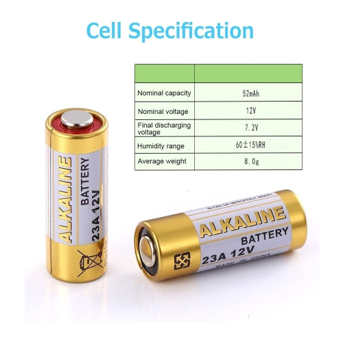 ISTAR 5Pcs Super Alkaline Battery 27A 12v Ultra Long-Lasting, Leak-Proof Maximum Power