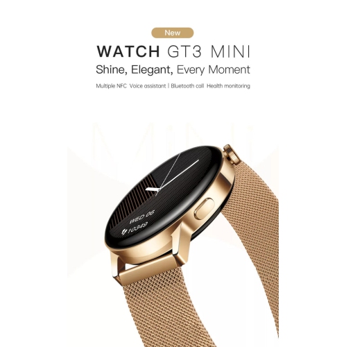 ISPEKTRUM iS-GT3 Montre intelligente Écran HD 1,32" Appels et SMS Bluetooth Mode sport multiple Tracker de fréquence cardiaque et moniteur BP