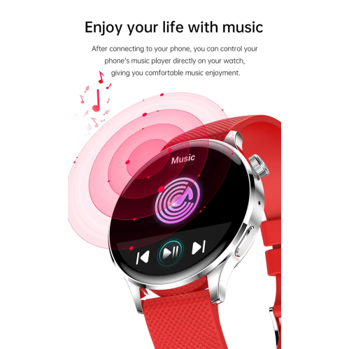 ISPEKTRUM iS-GT3 Smart Watch, 1.32" HD Screen Bluetooth Calls & Text, Multiple Sports Mode Fitness Tracker Heart Rate & BP Monitor Works with Android