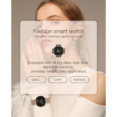 ISPEKTRUM iS-GT3 Montre intelligente Écran HD 1,32" Appels et SMS Bluetooth Mode sport multiple Tracker de fréquence cardiaque et moniteur BP