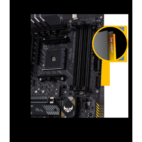 ASUS Micro-ATX AM4 Motherboards (TUF GAMING B550M-PLUS WIFI II