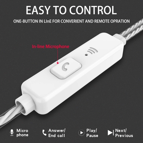 Dolaer – Écouteurs Heavy Bass couleur appel avec micro Écouteurs stéréo, couleurs variées…