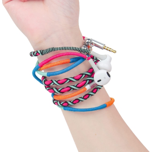 Dolaer Rope Earphones, Earbuds, in Ear 3.5mm Jack Headphones with Microphone Remote for iPhone, iPad, Mac, Laptop Android Devices Fabric Braided