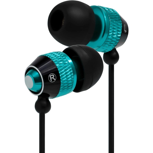 Dolaer Universal Earphone/Ear Buds 3.5mm Stereo Headphones in-Ear Tangle Free Cable with Built-in Microphone Earbuds for iPhone iPod iPad Samsung Android Mp3 Mp4 and More-Blue/Blac