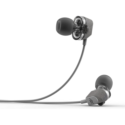 Dual Driver Bluetooth Earbuds - Grey