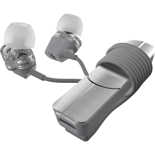 Dual Driver Bluetooth Earbuds - Grey