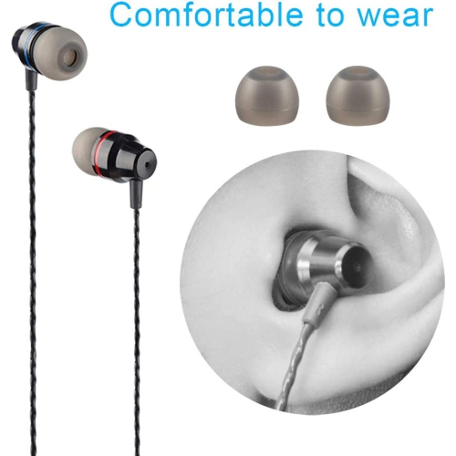 Dolaer 3 Packs Earbud Headphones with Remote & Microphone, findTop in Ear Earphone Brass Sound Noise Isolating Tangle Free for iOS and Android Smart