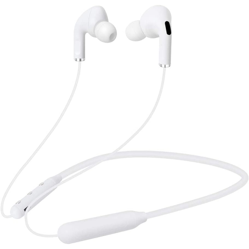 Dolaer Wireless Headphones Bluetooth Neckband Headset Earbuds with Microphone for Workout Running Gym (White)