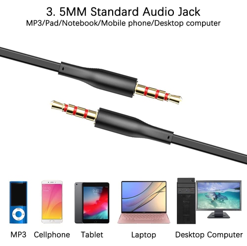 Dolaer Wired Earbuds with Remote & Microphone 3 Packs, lyfLux in Ear Stereo Sound Headphones with Heavy Bass for Smartphones, Laptops, Gaming, Fits