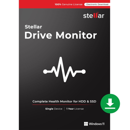 Stellar Drive Monitor for Windows 1 PC 1 Year Digital Download