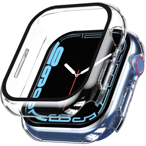 Apple Watch Series 6, Series SE, Series 5, Series 4 [40MM] Coque de protection globale à 360°, écran en verre trempé intégré et coque rigide en PC, c